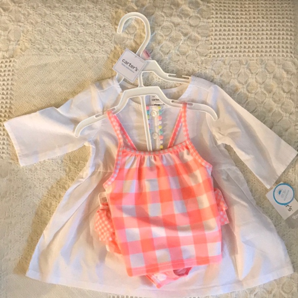 Carter’s 9m Baby Bikini & Coverup UPF 50+